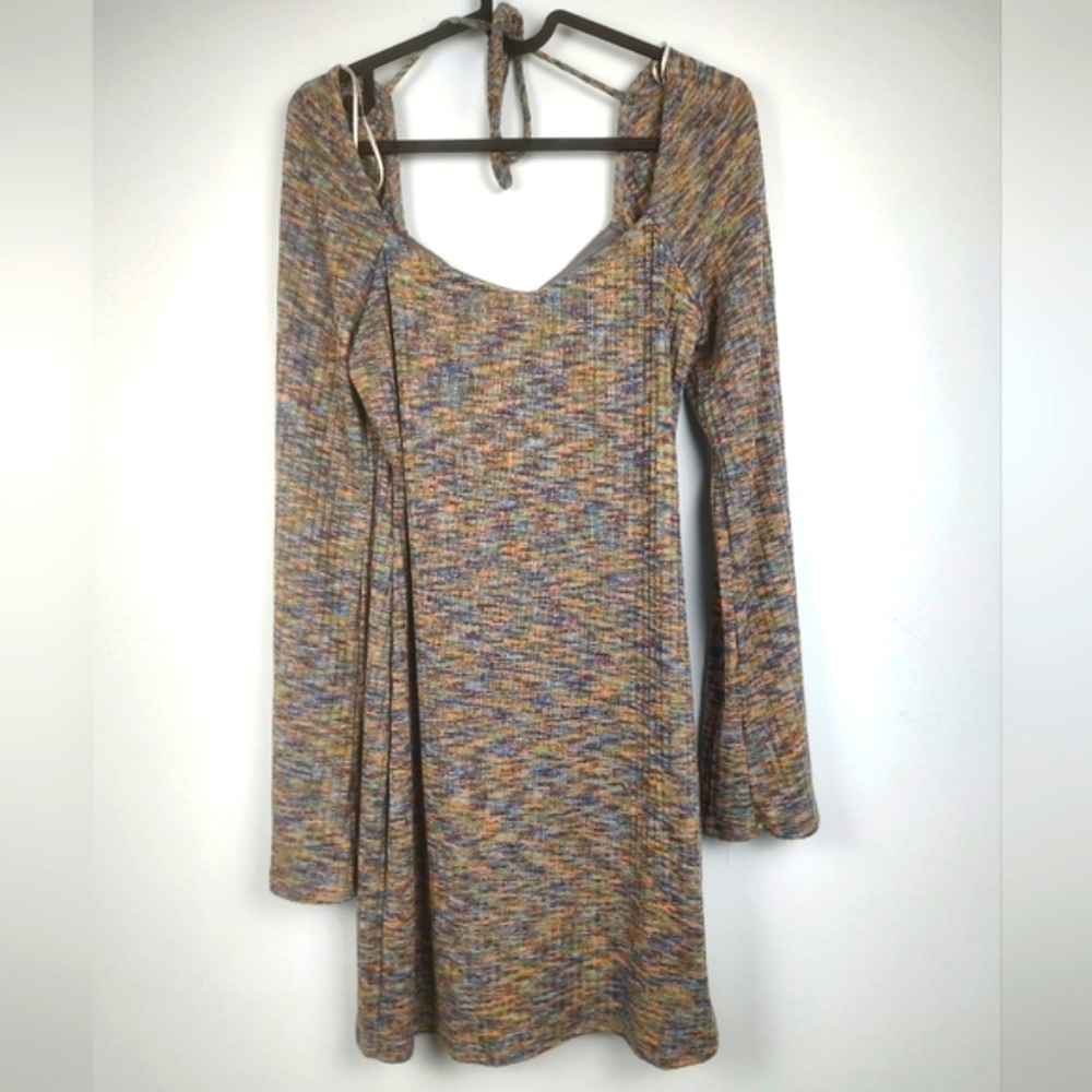 Heatherly Women's Multi Colored long Sleeve Dress Women Size MP NWT